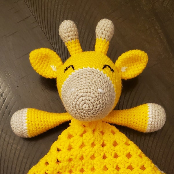Crocheted Giraffe Lovey