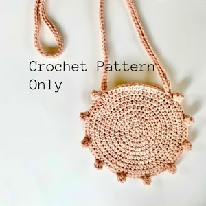 CROCHET PATTERN, Sac au Crochet adulte, Crochet Purse, Crossbody Bag, Adult Boho Bag, Crochet Purse Pattern, Digital Download PDF, Women's