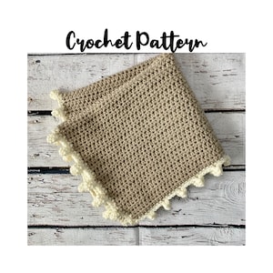 Lovey CROCHET PATTERN, Crochet Blanket, Crochet Security Blanket, Baby Blanket, Digital Download PDF, Crochet Pattern, Crochet Tutorial