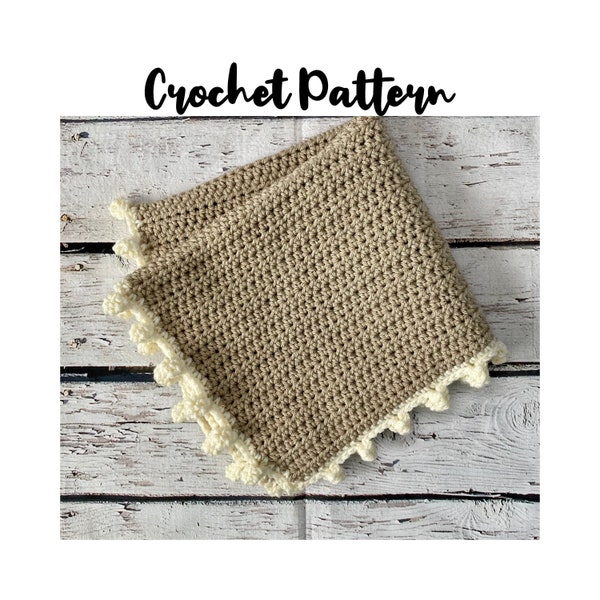 Lovey CROCHET PATTERN, Crochet Blanket, Crochet Security Blanket, Baby Blanket, Digital Download PDF, Crochet Pattern, Crochet Tutorial