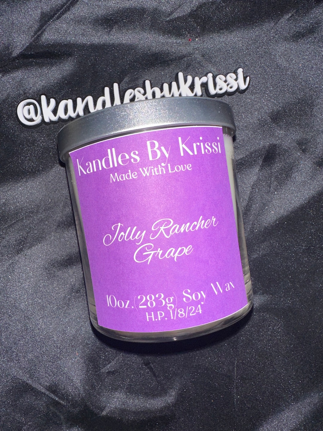Jolly Rancher Grape 100 Soy Wax Kandle, Highly Scented Soy Candles Etsy