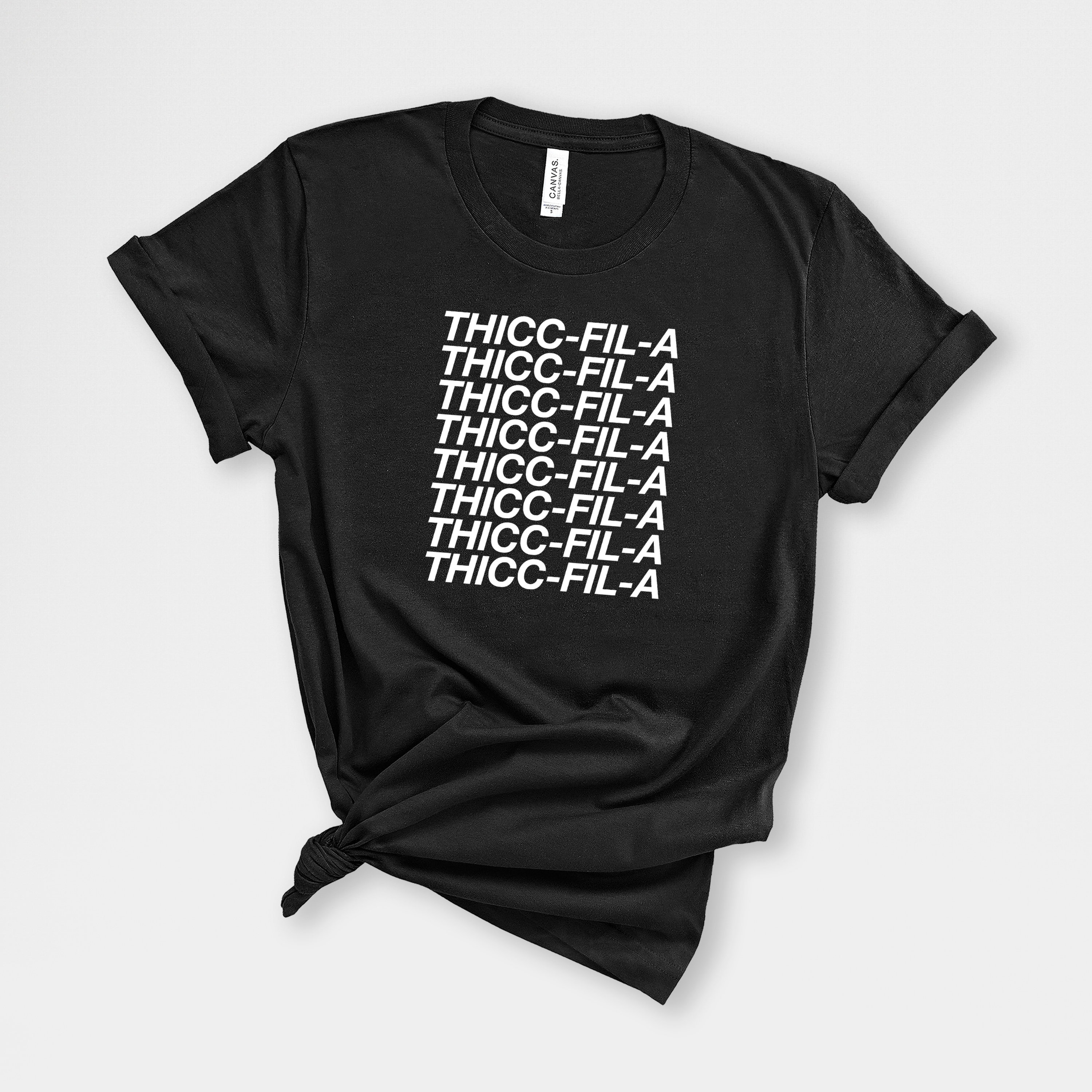 Thicc-fil-a Black Unisex T-shirt - Etsy UK