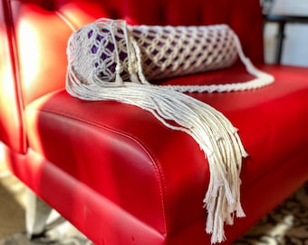 Bolsa de yoga de macramé - Correa con cordón - Bolsa de yoga personalizada