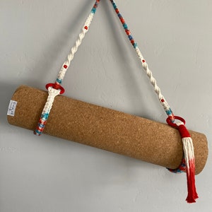 Customizable Macrame Yoga Mat Strap - Yoga Mat Holder - Dip-Dye Yoga Mat Strap