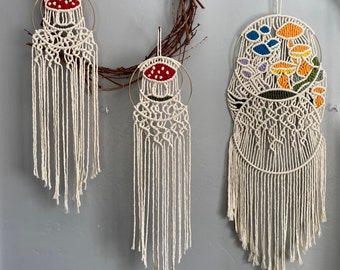 Colgadores de pared de hongos Fly Amanita