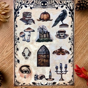 Autumnal Sticker Sheet 7x10 (Memento Autumna)