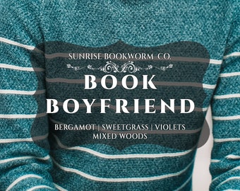 Book Boyfriend - Bookish Soy Wax Candle, Soy Wax Melt, Goats Milk Soap