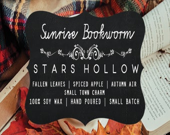 Stars Hollow | Bookish Soy Wax Candle | Gilmore Girls Candle | Fall Candle