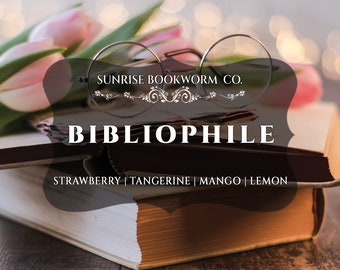 Bibliophile - Bookish Soy Wax Candle, Soy Wax Melt, Goats Milk Soap