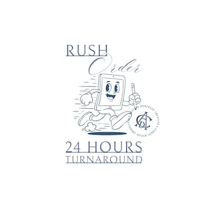Rush My Order | 24 hours turnaround | Add to Cart with Desired Listing