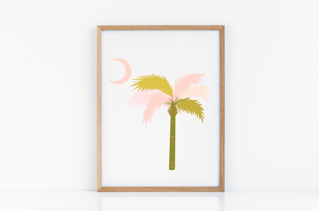 INSTANT DOWNLOAD, Printable Art, Wall Art, Digital Print, Home Decor, Wall Decor, Palmetto Flag ...