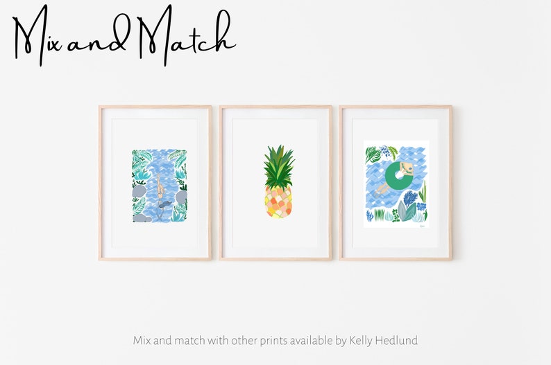 INSTANT DOWNLOAD, Arte stampabile, Wall Art, Stampa digitale, Home Decor, Wall Decor, Coastal Wall Art, Tropical Wall Art, Kelly Hedlund Prints immagine 3