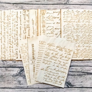 The Scribe Coffee-Dyed Variety Paper Pack, patrón, hecho a mano, teñido de café, papel teñido, diario basura, diario de arte, collage, técnica mixta