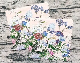 Decoupage Paper Napkins - Set of 2 Luncheon Size - Ephemera, Card-Making, Collage, Decoupage, Altered Art, Scrapbook, Junk Journal
