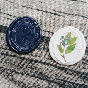 Etiqueta engomada de sello de cera #2 enmarcada, VENDIDA POR SELLO, Vintage, Cartas, Hecho a mano, Efímera, Adornos, Papelería, Diario basura