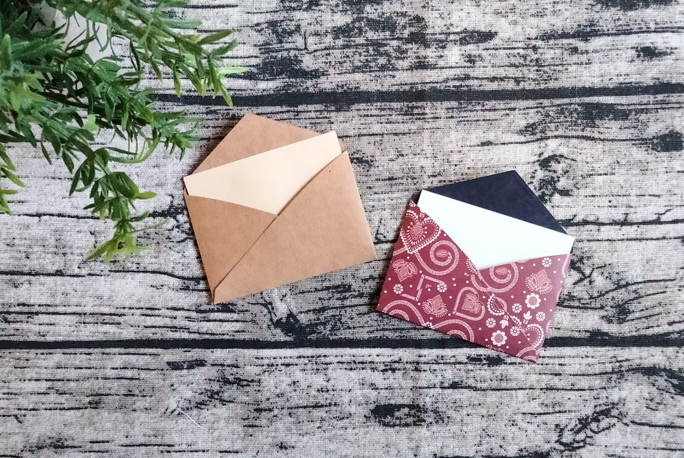 Set of 3 Handmade MINI File Folders, Envelopes, OR Policy Envelopes ...