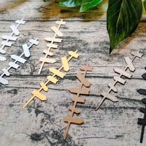 Conjunto de 10 postes de sinalização de papel, cortes, feitos à mão, coisas efêmeras, enfeites, diário de lixo, diário de arte, mídia mista, decoração