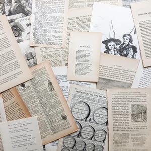 DESTASH: 40 páginas de livros estrangeiros antigos | Diário de Junk | Partituras | Enciclopédia | Páginas de dicionário | Receitas | Décadas de 1860 a 1950