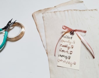 Anpassningsbara handgjorda gem, 15 bokstäver eller färre, skräpjournal, konstjournal, planerare, bullet journal, bujo, kontor, utsmyckningar, present