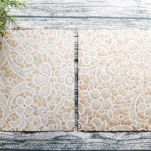10 Sheets PETALS Lace Paper, Handmade, Coffee Stained, Dyed Paper, Junk Journal, Art Journal, Collage