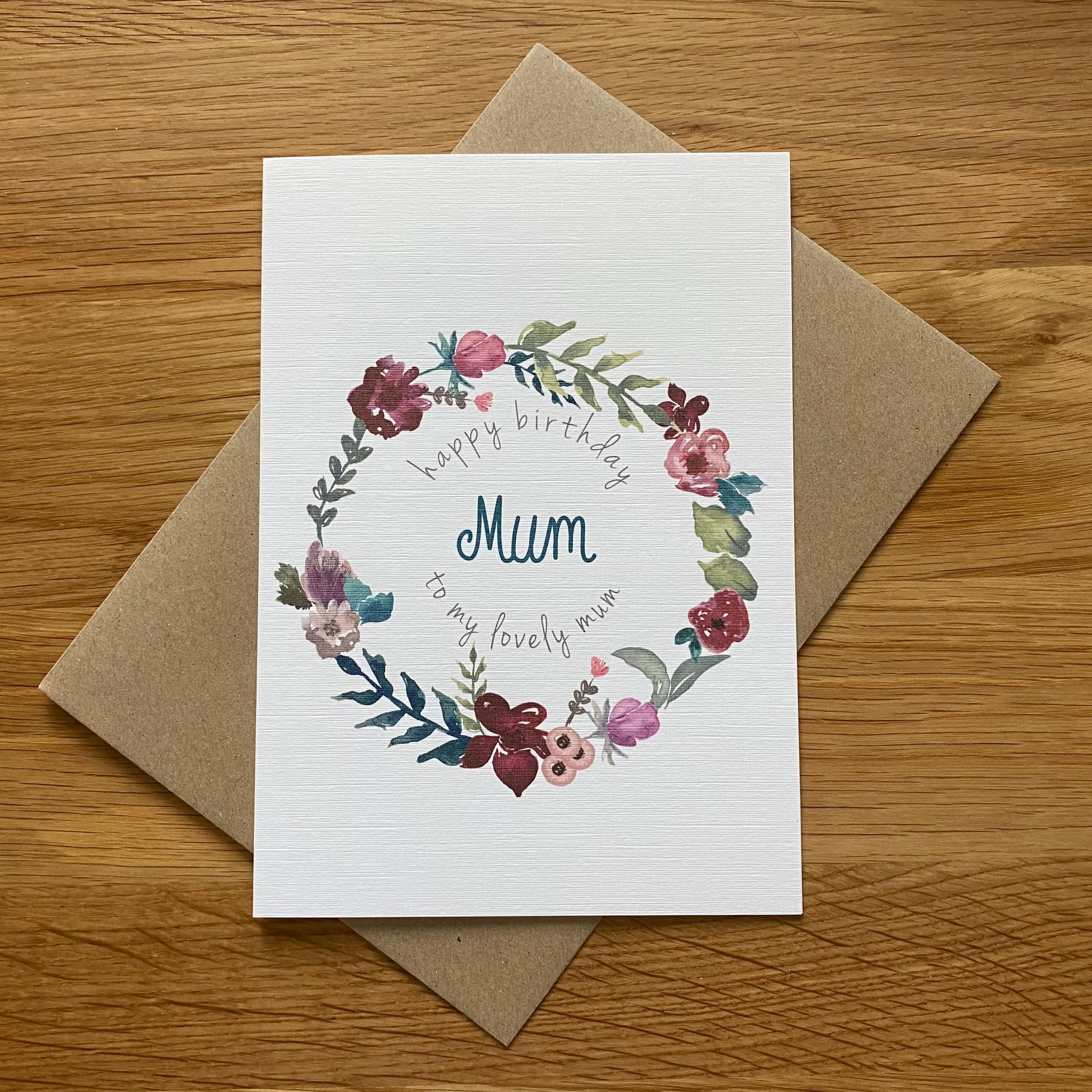etsy mum birthday card