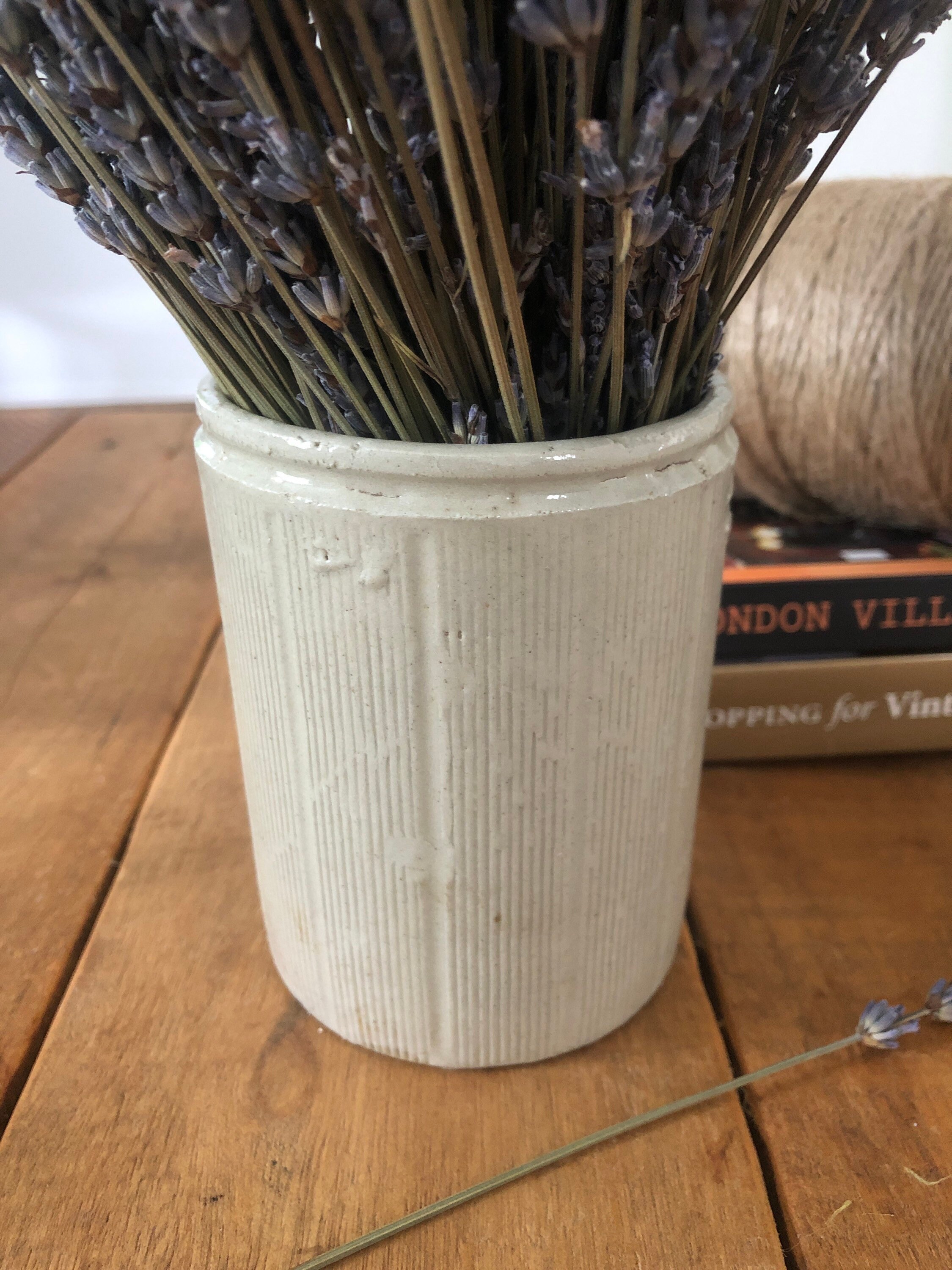 Vintage Ribbed Stoneware Jam Jar the Perfect Vase Etsy UK