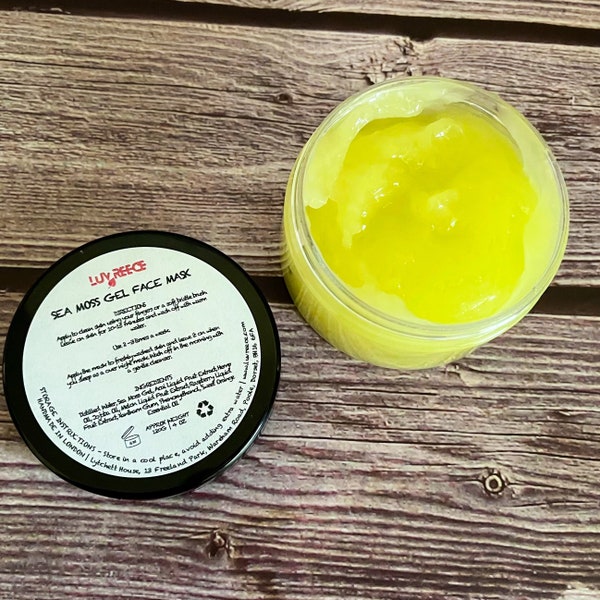 Sea Moss Gel Face Mask Etsy