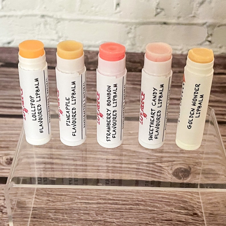 Lip Balms Flavoured Lip Balm Natural Lip Balm Lip Butter Beeswax Lip Balm Balms image 1