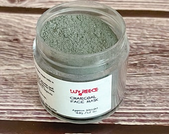 Charcoal Face Mask | Activated Charcoal | Clay Mask | Charcoal Powder | Acne Face Mask | Acne Relief Mask