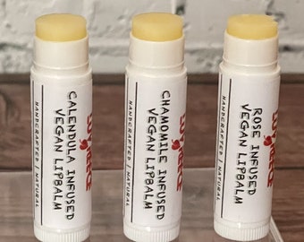 Vegan Herbal infused Lip Balm | Natural Lip Balm | Lip Butter | Candelilla Wax Lip Balm | Balms | Herb Infused Lip Balm | Lip Balm