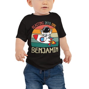 Astronaut 1. Geburtstag Shirt: Raketen Raum T-Shirt
