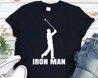 Funny Golf Shirts, Golfing T-Shirt, Men's Golf Player, Dad Golfer, Grandpa Gifts, Iron Guy