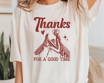 Praying Mantis Meme T-Shirt: Vintage Insect Graphic Tee