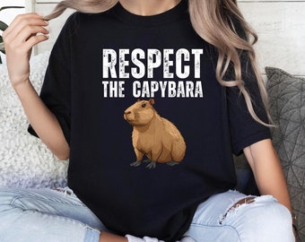 Camiseta "Respeto al Carpincho": Divertida camiseta retro para amantes de los carpinchos