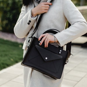 Bolsa de couro genuíno, presente de aniversário de casamento de couro para mulheres e homens, carteira de couro com zíper, bolsa para laptop feminina, bolsa de ombro