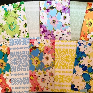 Schumacher 1960s Floral Wallpaper Sample Pack - Gramercy Park Collection