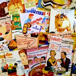 15 Vintage Looking Postcards. Advertising Postcards. Wall Art. Retro Postcard Set. Postcrossing. Junk Journal Ephemera.