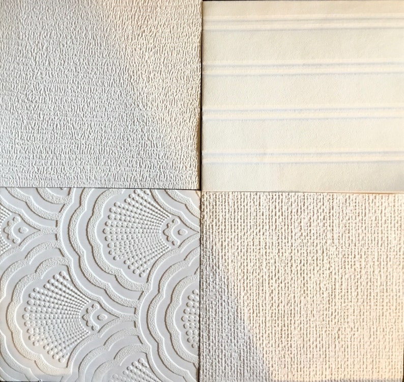 10 Embossed White Wallpaper Anaglypta Wallpaper. Textured Etsy