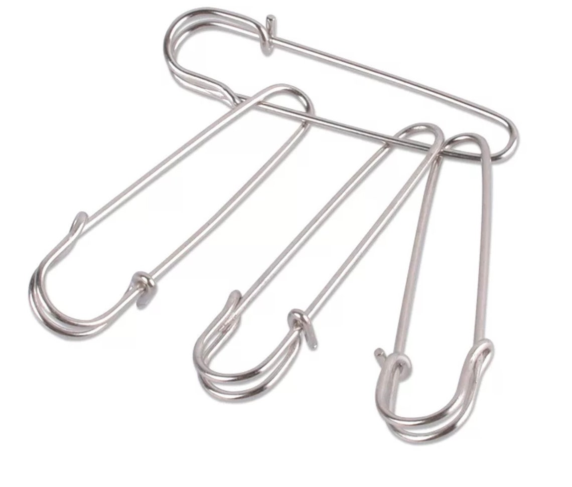 Coiless Safety Pins Kilt Pins Large Silver Safety Pins. Etsy