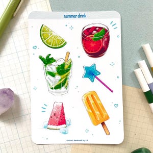 Zomerdrankje - stickervel