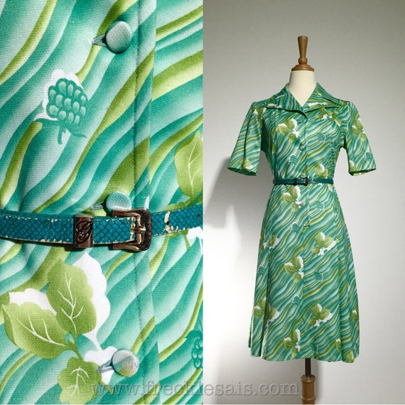 Telmail Green 70s dress, France | M