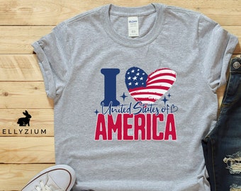 Camicia del 4 luglio / Camicia del Giorno dell'Indipendenza / Camicia della bandiera americana / Camicia patriottica / Camicia del giorno festivo / Camicia degli Stati Uniti