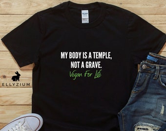Vegan T Shirt | Vegan Shirt | Herbivore Shirt | Veganistische gift | Vegetarisch Overhemd | Schattig Vegan Shirt | Veganistische kleding | Veganistisch voor het leven