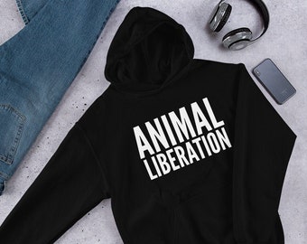 Veganer Hoodie | Pflanzenfresser Hoodie | Veganes Geschenk | Vegetarischer Hoodie | Süßer veganer Hoodie | Vegane Kleidung. Tierbefreiung