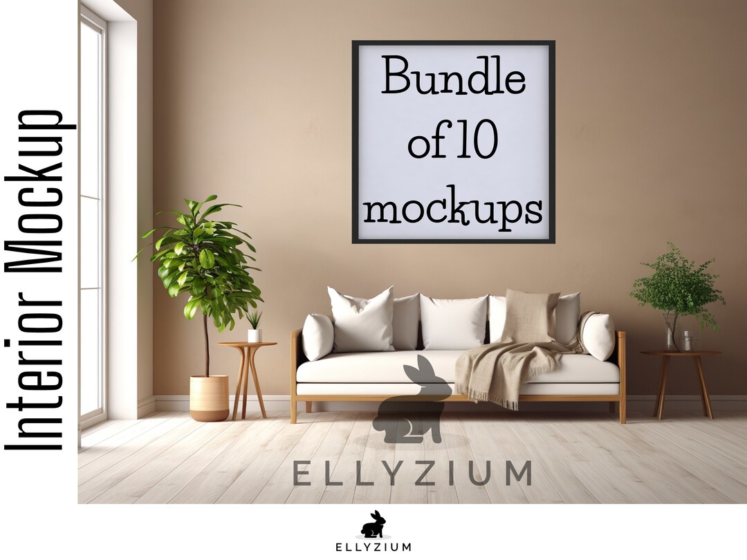 Wall Art Mockups Interior Mockups Wall Art Mockup Bundle Framed Wall Art Mockup Framed Wall Art
