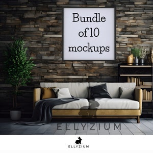 Wall Art Mockups | Interior Mockups | Wall Art Mockup Bundle | Framed Wall Art Mockup | Framed Wall Art Mockup Bundle | Wall Mockup