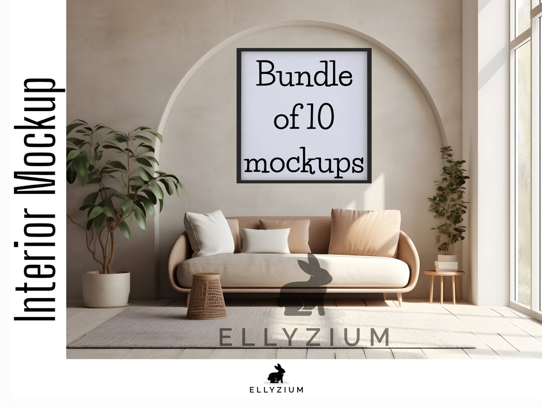 Wall Art Mockups Interior Mockups Wall Art Mockup Bundle Framed Wall Art Mockup Framed Wall Art