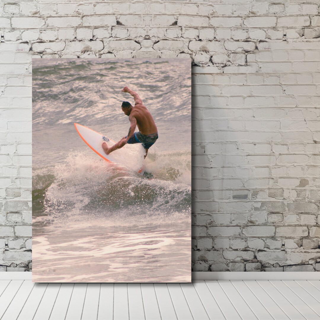Surf Poster Surfer Printable Surf Art Aesthetic Surf Wall Art Etsy