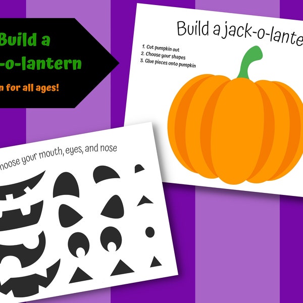 Jack O Lantern Printable Etsy UK