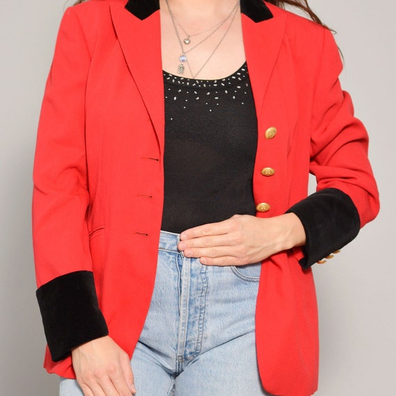 Size 8 | Hot Red Classy Mondi Womans Blazer | Bla… - image 3
